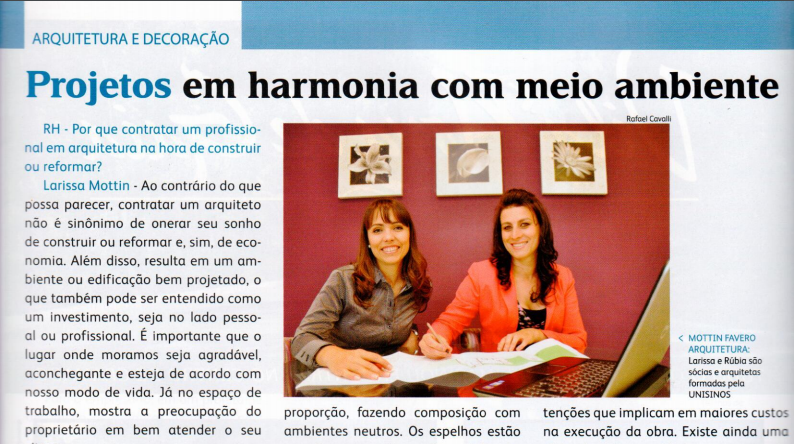 Projeto em harmonia com meio ambiente